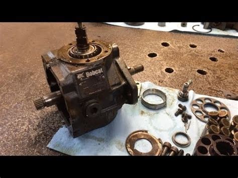 rebuild a skid steer pump|bobcat hydraulic pump motor repair.